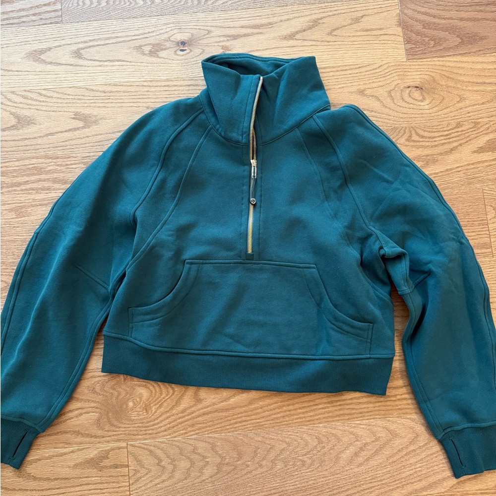 lululemon athletica Half-Zip scuba crop sweatshirt xs/s